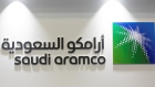 FILE PHOTO:Logo of Saudi Aramco is seen at the 20th Middle East Oil & Gas Show and Conference in Manama