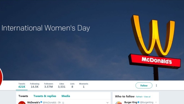 McDonald's Twitter - International Women's Day 