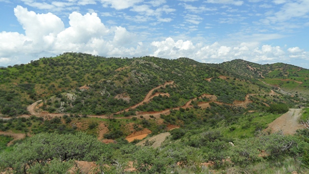 Looking Northwesterly at the La Cigarra Silver Project, located in Chihuahua State, Mexico. 