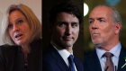 Rachel Notley, Justin Trudeau, John Horgan 