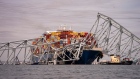 <p>The Dali container vessel after striking the Francis Scott Key Bridge in Baltimore, Maryland on March 26.</p>
