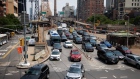 <p>Traffic exits the Ed Koch Queensboro Bridge in New York City. </p>