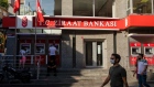 <p>A branch of TC Ziraat Bankasi AS in Istanbul.</p>