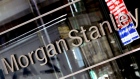 The Morgan Stanley logo is displayed at their headquarters in New York, U.S., on Thursday, April 21, 2011. Morgan Stanley, operator of the world's largest brokerage, rose in New York trading after reporting profit that beat analysts' estimates and saying a Japanese bank agreed to convert a preferred stake in the firm.