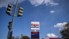 An Exxon Mobil gas station in Washington, DC, US, on Tuesday, Nov. 28, 2023. Gasoline prices have fallen for 60 consecutive days, the longest streak of declines in more than a year, letting American drivers pass on savings at the pump to consumer retailers during the US economy's all-important holiday season.