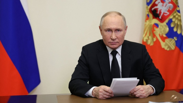 Vladimir Putin Photographer: Alexander Kazakov/AFP/Getty Images