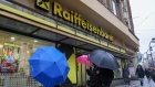 A Raiffeisen Bank International AG (RBI) branch in Prague, Czechia.