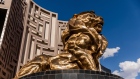 <p>A lion statue at the MGM Grand Hotel and Casino in Las Vegas.</p>