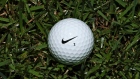 A Nike One golf ball is seen Friday, June 21, 2013, in Tampa, Fla.