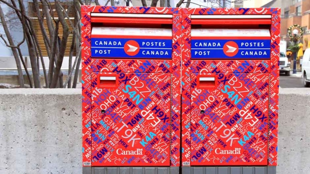 Canada Post boxes