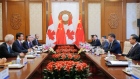 China's President Xi Jinping, second right, and Canadian PM Justin Trudeau, second left