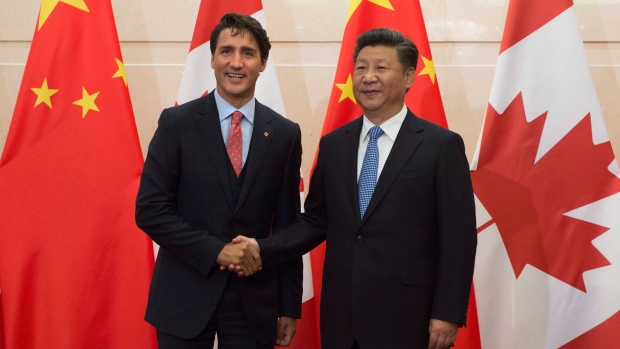 Xi Jinping and Justin Trudeau