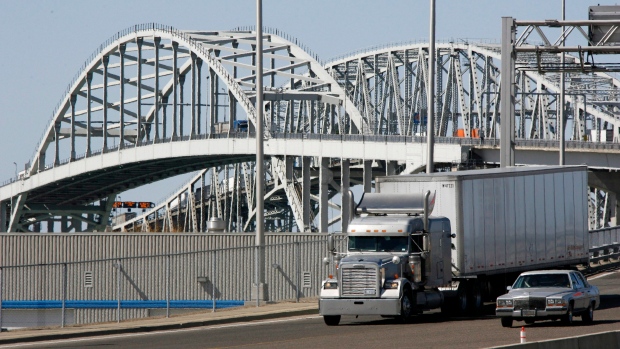 Blue Water Bridge, Canada's second-busiest border crossing to the United States.
