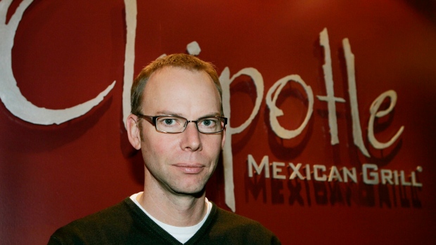 Chipotle Mexican Grill founder and CEO Steve Ells poses for a photograph at company headquarters
