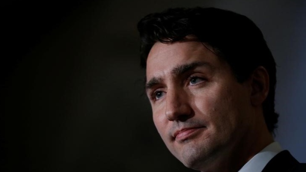 Justin Trudeau takes part in a news conference on Parliament Hill in Ottawa, Ontario, Dec. 15, 2016.