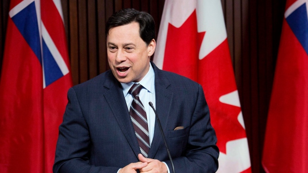 Brad Duguid, responds to questions at Queen's Park in Toronto