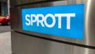 Sign outside of Sprott Asset Management's head office in Toronto