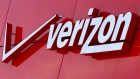 The logo of Verizon is seen at a retail store in San Diego