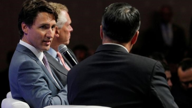 Justin Trudeau answers questions from Governors at the National Governors Association summer meeting