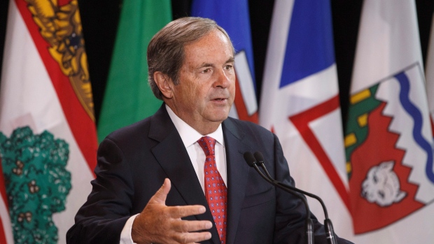 Canada's ambassador to the U.S. David MacNaughton speaks during a press conference