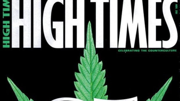 The 25th Anniversary July 1999 edition cover of High Times is shown in this handout photo