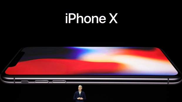 Apple CEO Tim Cook announces the new iPhone X