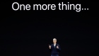 Apple CEO Tim Cook, announces the new iPhone X at the Steve Jobs Theater on the new Apple campus