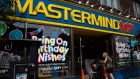 A customer walks into Mastermind Toys store on Queen St. East in Toronto