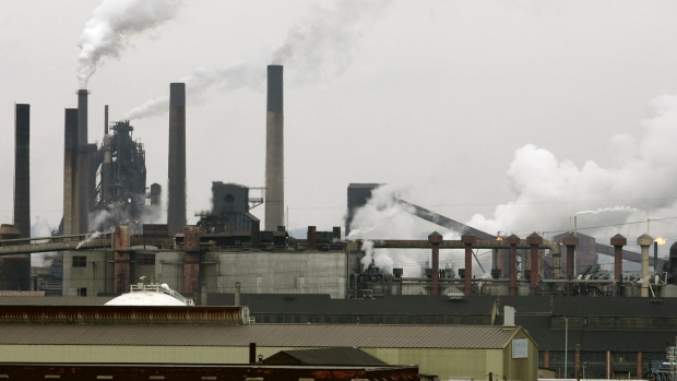 Stelco Steel Mill in Hamilton, Ont.