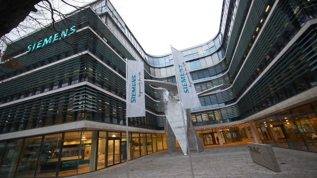 The headquarters of Siemens AG is seen before the company's annual news conference in Munich