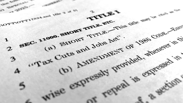 U.S. tax reform bill