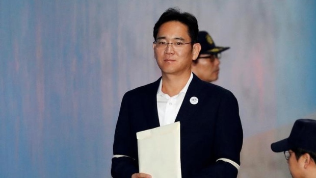 Samsung Electronics Vice Chairman, Jay Y. Lee, arrives at a court in Seoul, South Korea