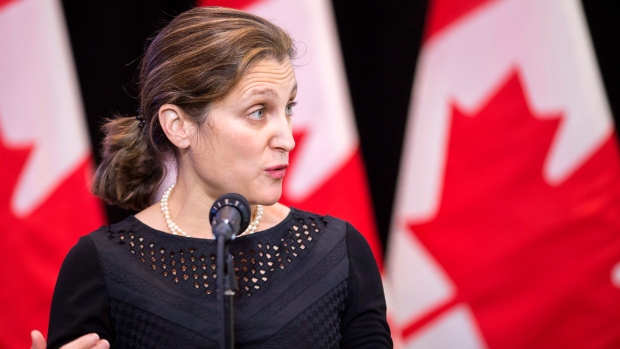 Canada's Foreign Minister Chrystia Freeland
