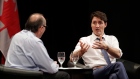 Justin Trudeau Responds to a question from David Axelrod, at the University of Chicago